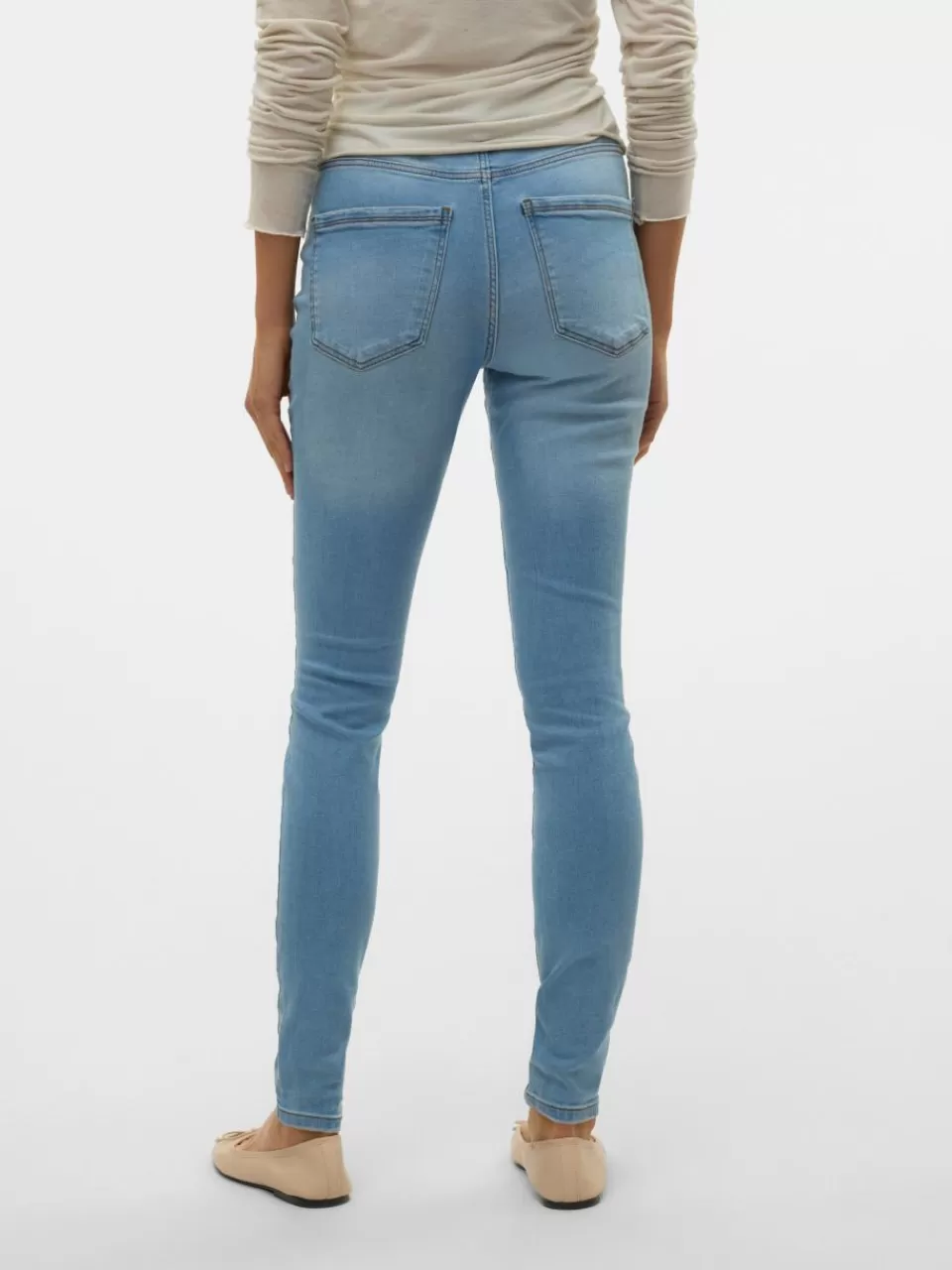 Clearance VERO MODA VMSOPHIA Høyt snitt Skinny Fit Jeans Light Blue Denim