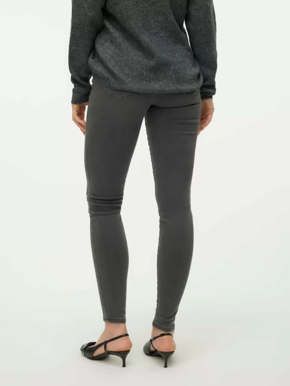 Sale VERO MODA VMSOPHIA Høyt snitt Skinny Fit Jeans Dark Grey Denim