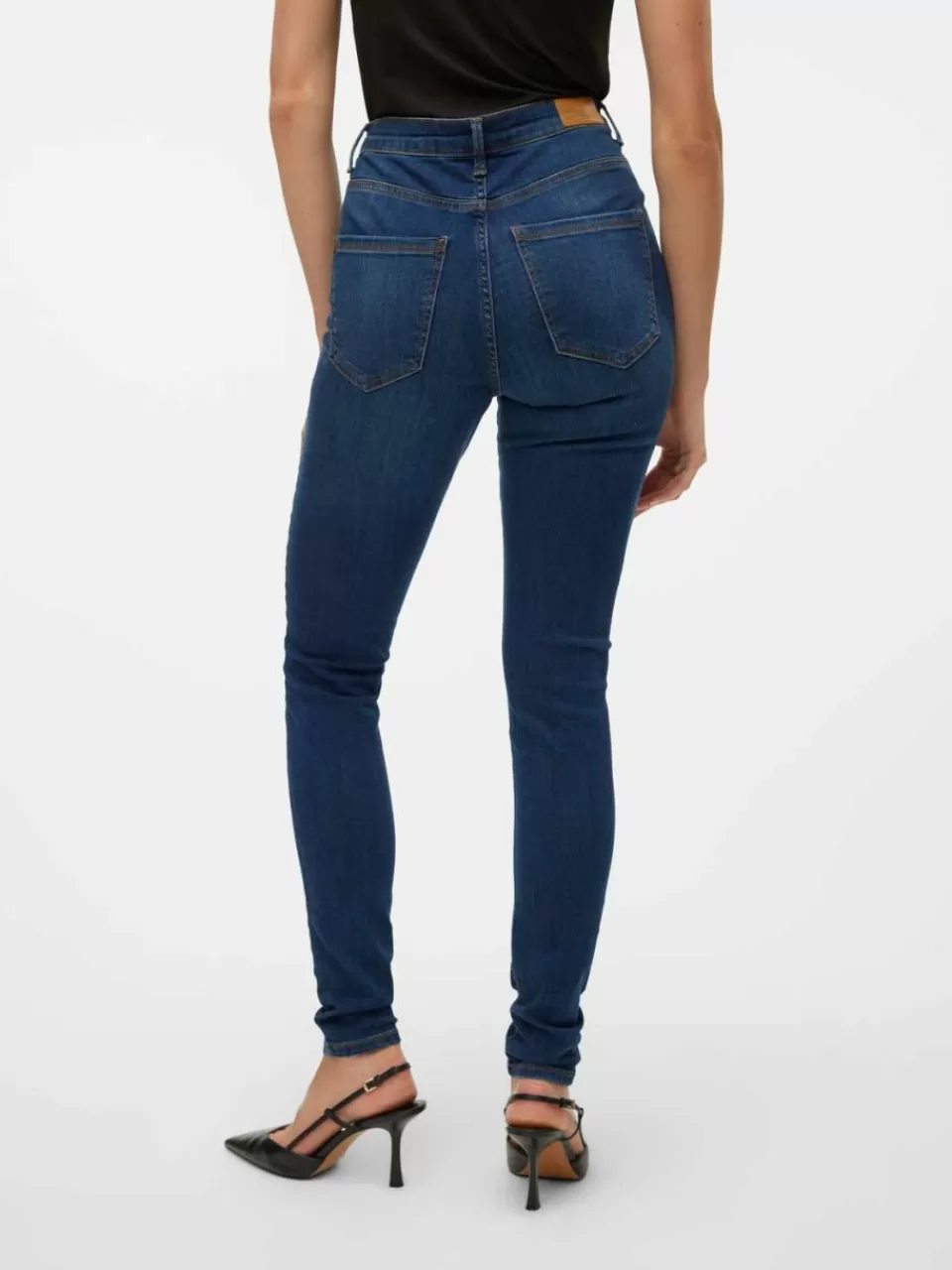 New VERO MODA VMSOPHIA Høyt snitt Skinny Fit Jeans Medium Blue Denim