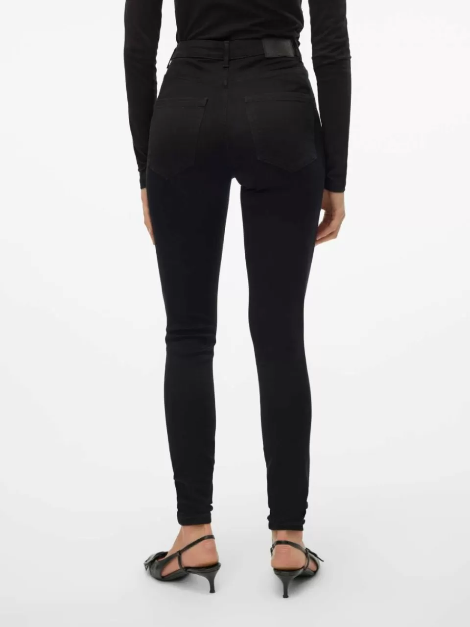 Best VERO MODA VMSOPHIA Høyt snitt Skinny Fit Jeans Black