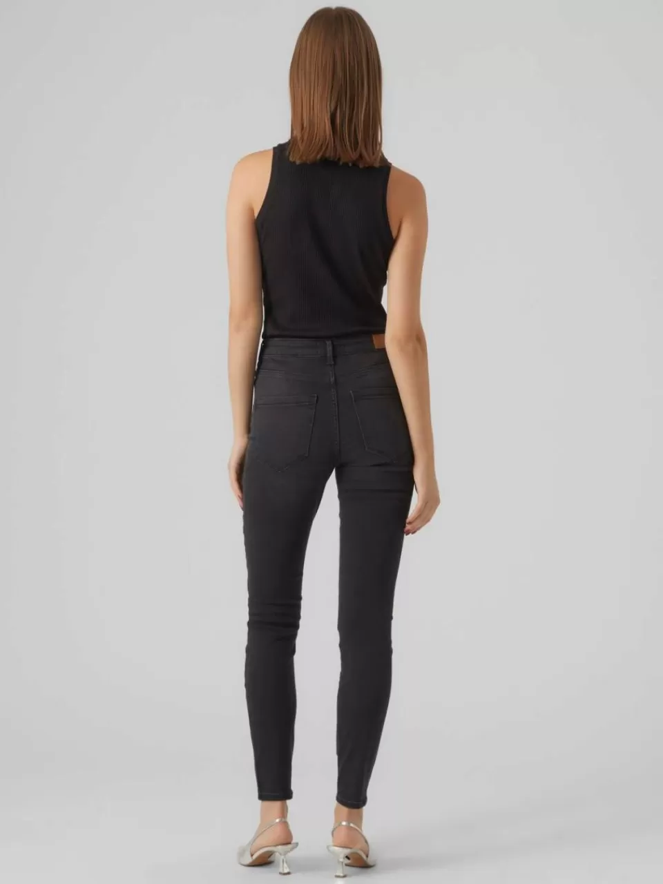 Discount VERO MODA VMSOPHIA Høyt snitt Skinny Fit Jeans Black Denim