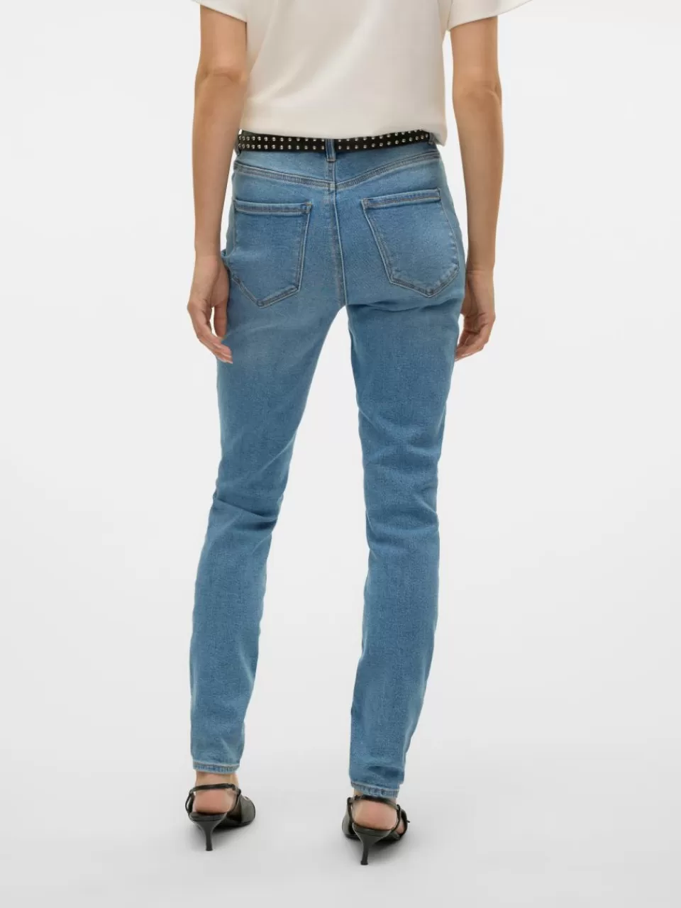 Cheap VERO MODA VMSOPHIA Høyt snitt Slim Fit Jeans Medium Blue Denim