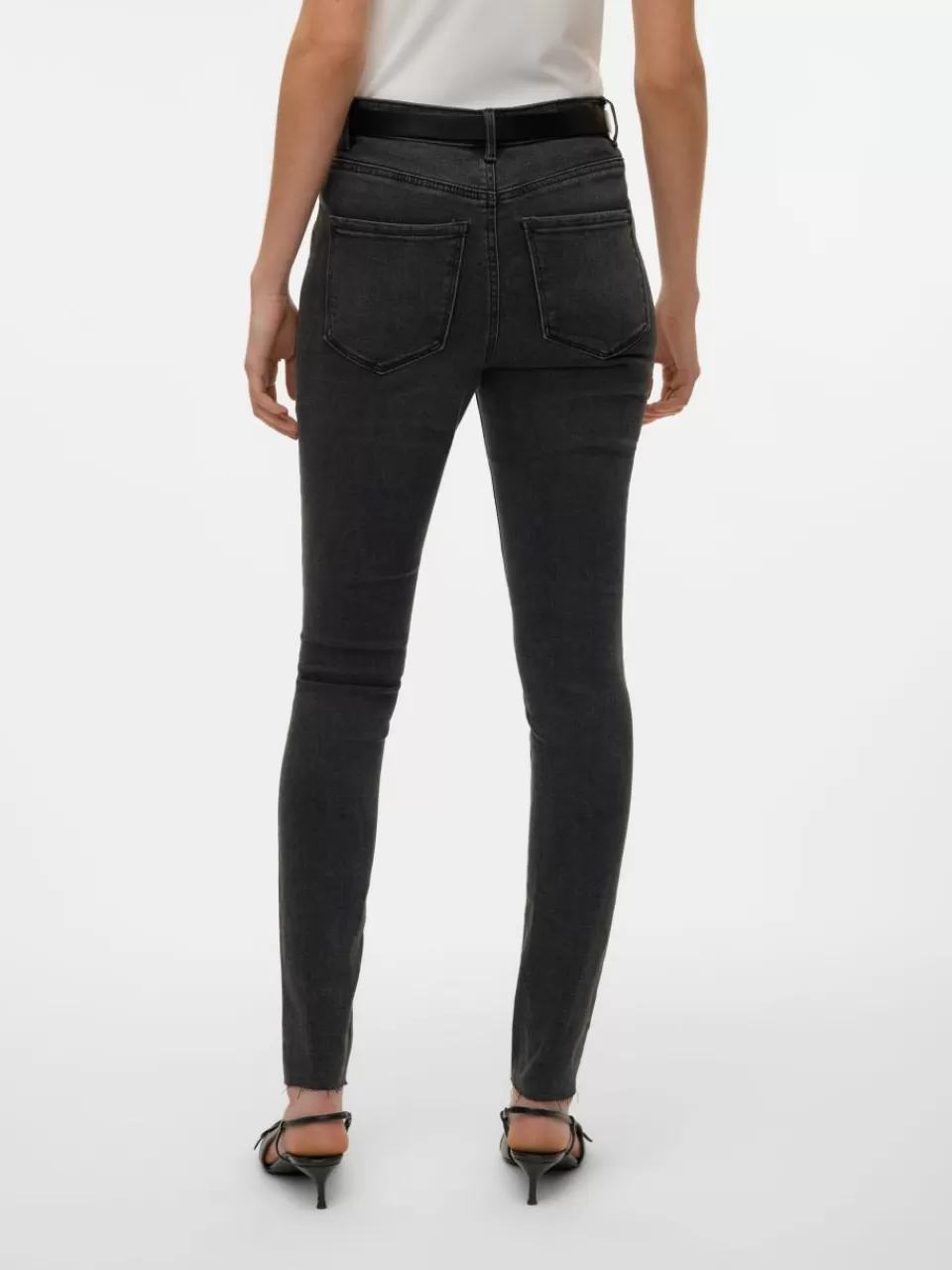 Discount VERO MODA VMSOPHIA Høyt snitt Slim Fit Jeans Black Denim