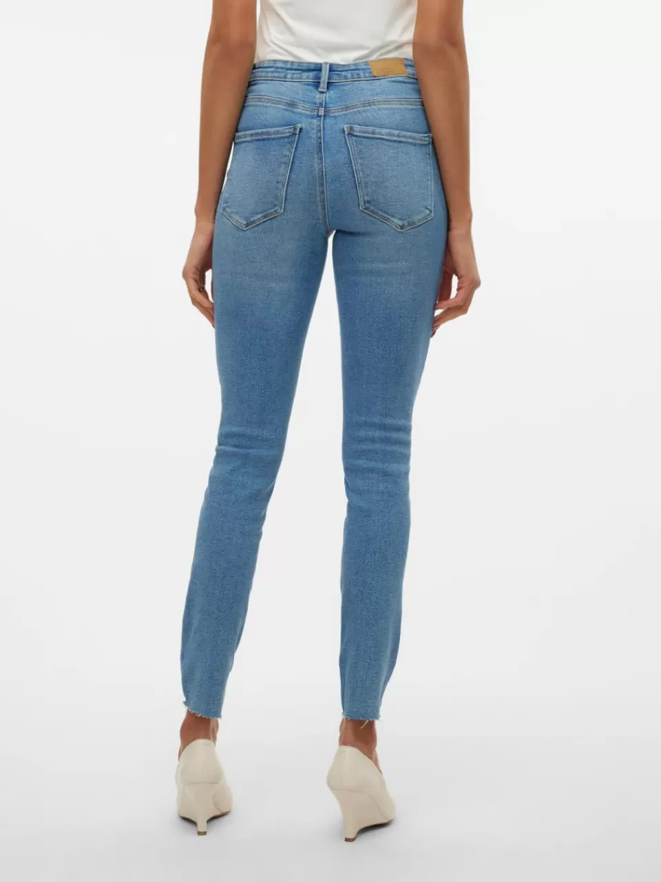 Discount VERO MODA VMSOPHIA Høyt snitt Slim Fit Jeans Medium Blue Denim