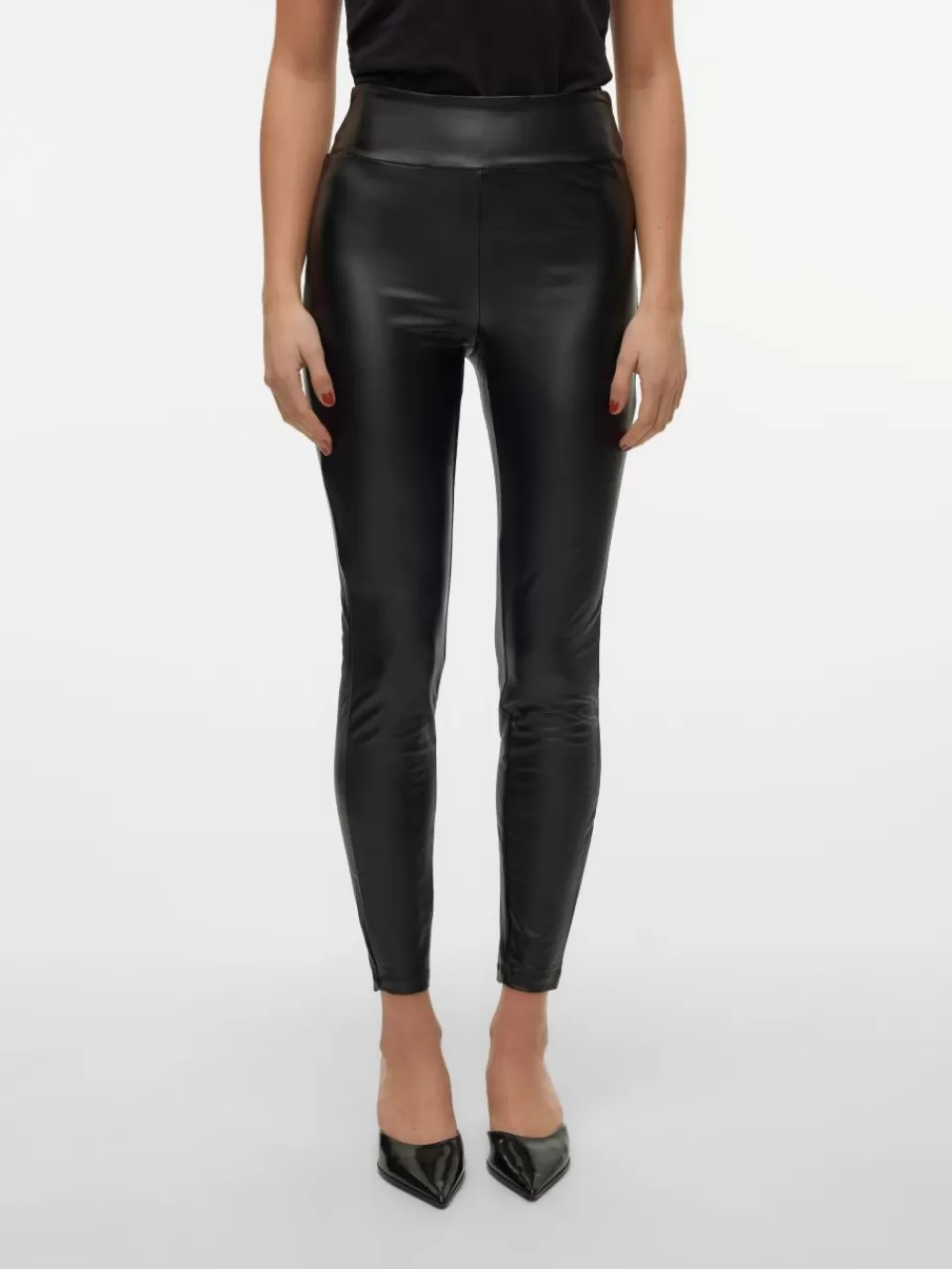 Online VERO MODA VMSUELLA Høyt snitt Leggings Black