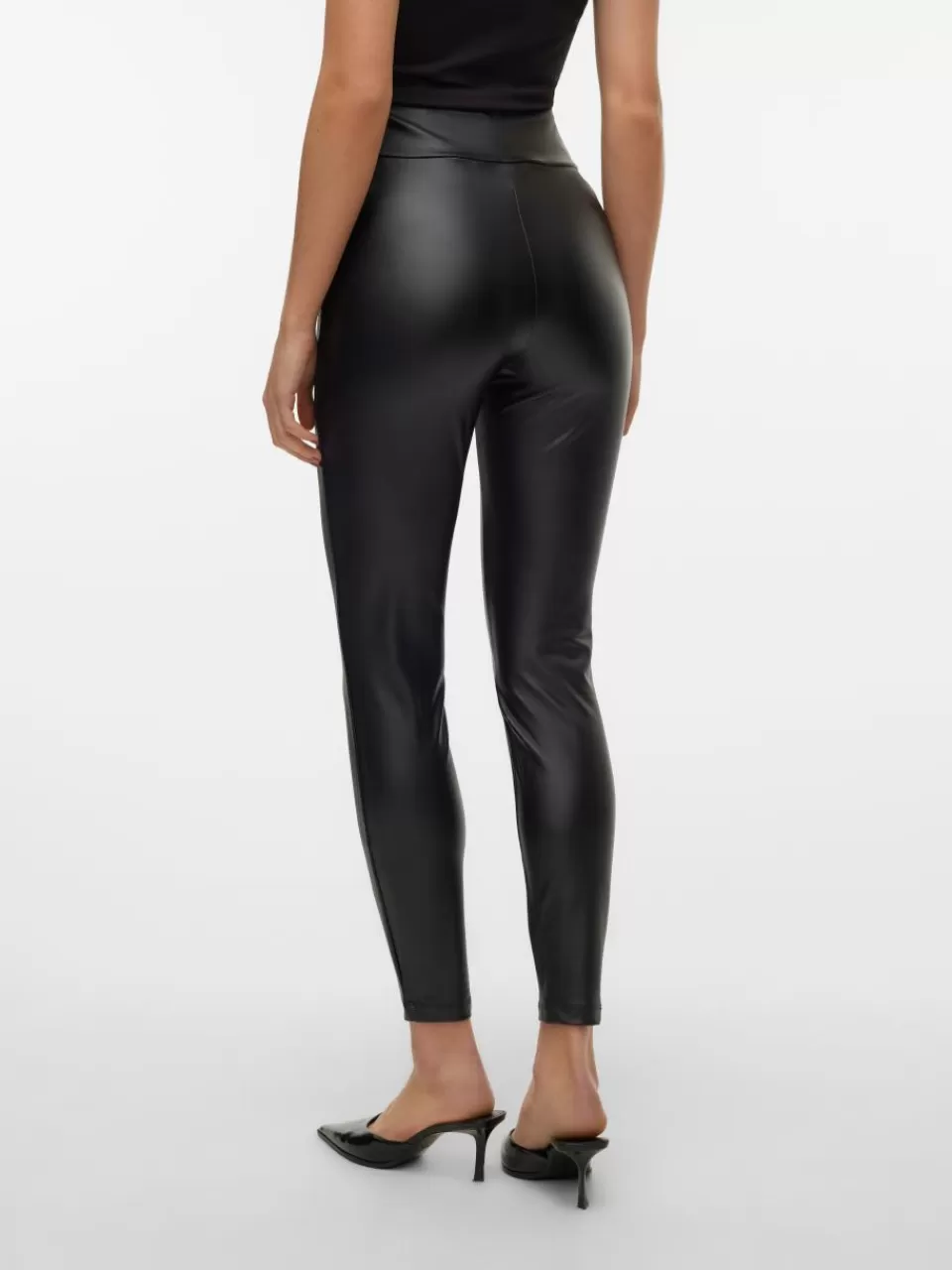 Online VERO MODA VMSUELLA Høyt snitt Leggings Black