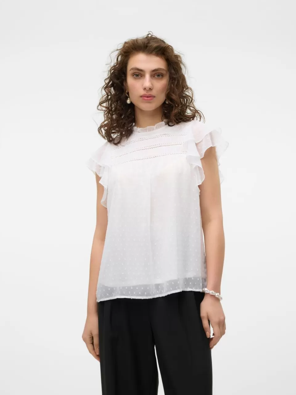 Online VERO MODA VMSUN Topp Bright White