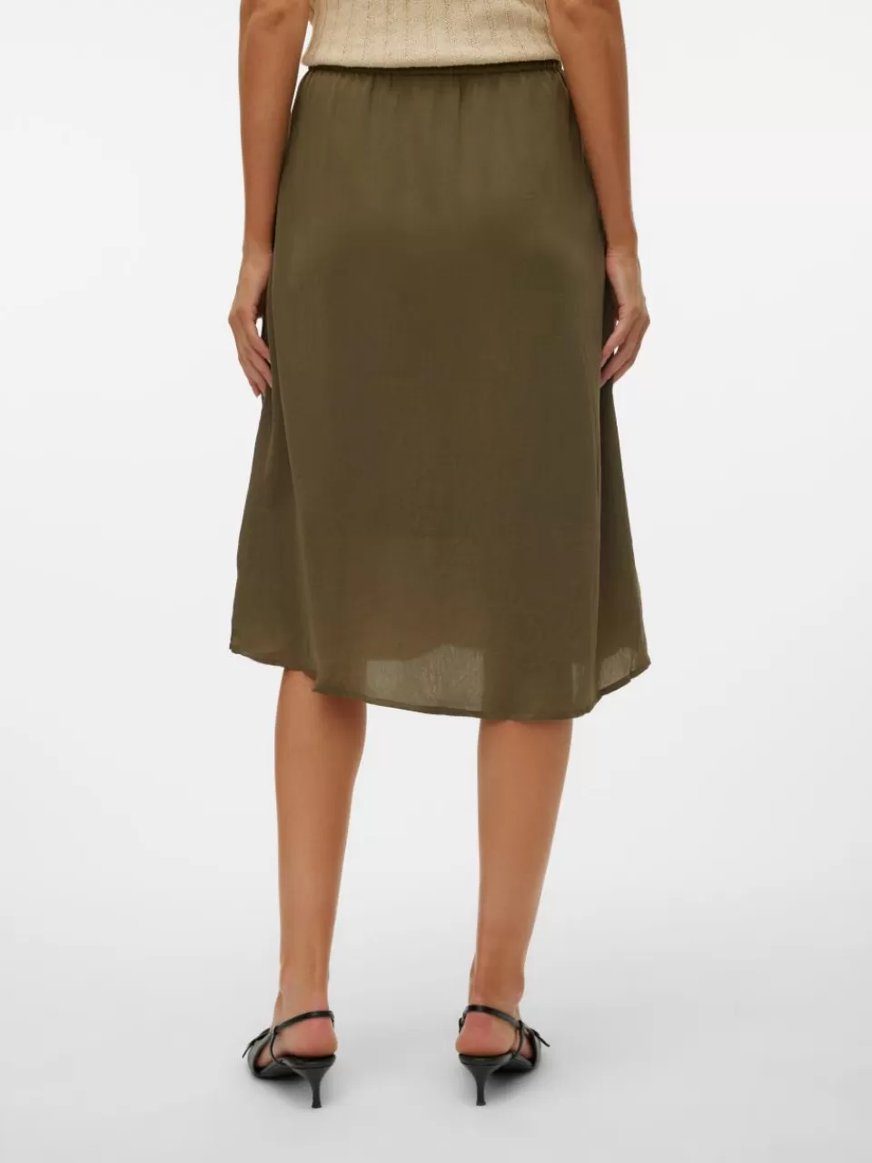 Store VERO MODA VMSUNNY Høy midje Midiskjørt Ivy Green