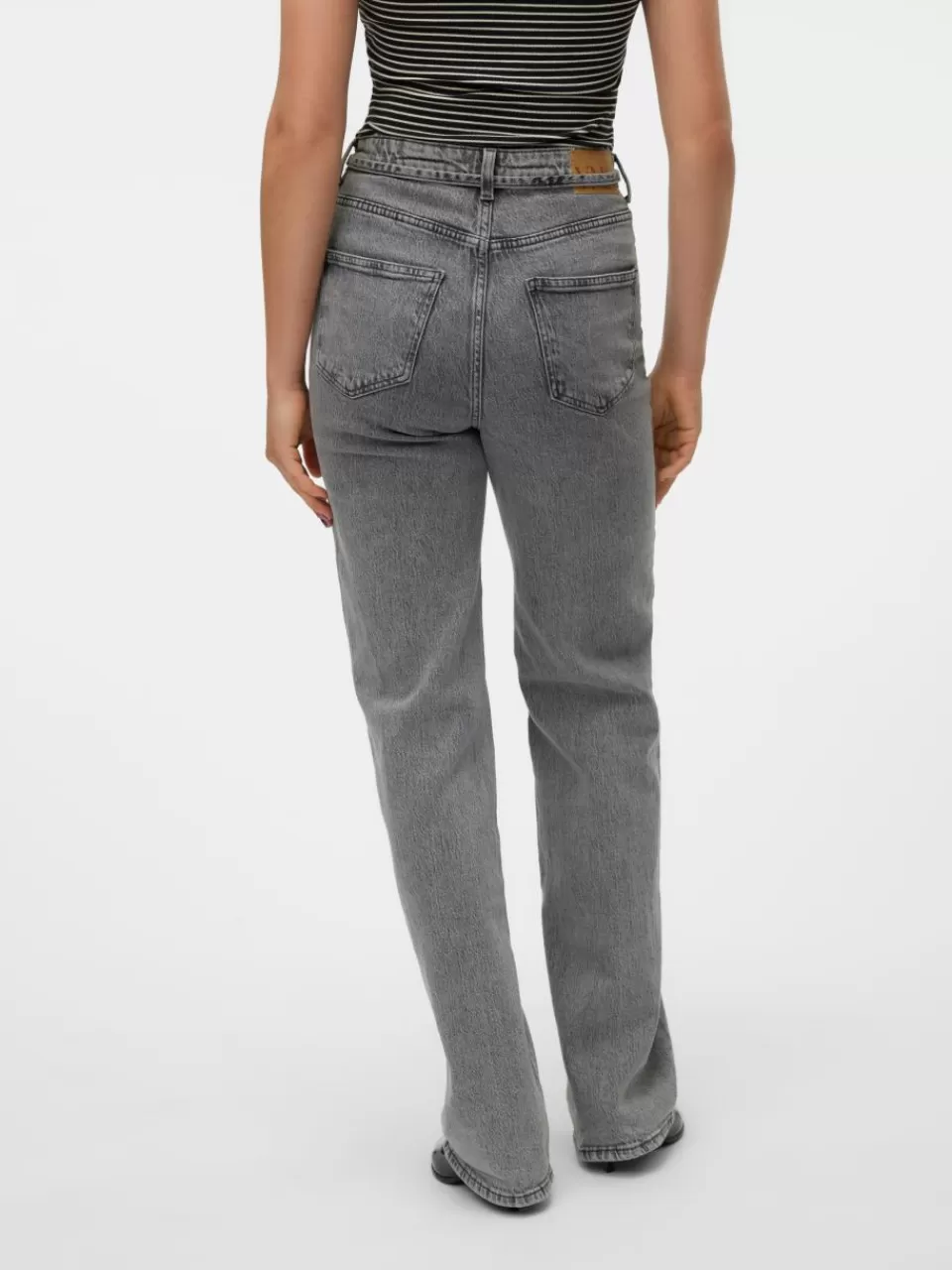 Best Sale VERO MODA VMTESSA Høyt snitt Wide Fit Jeans Medium Grey Denim