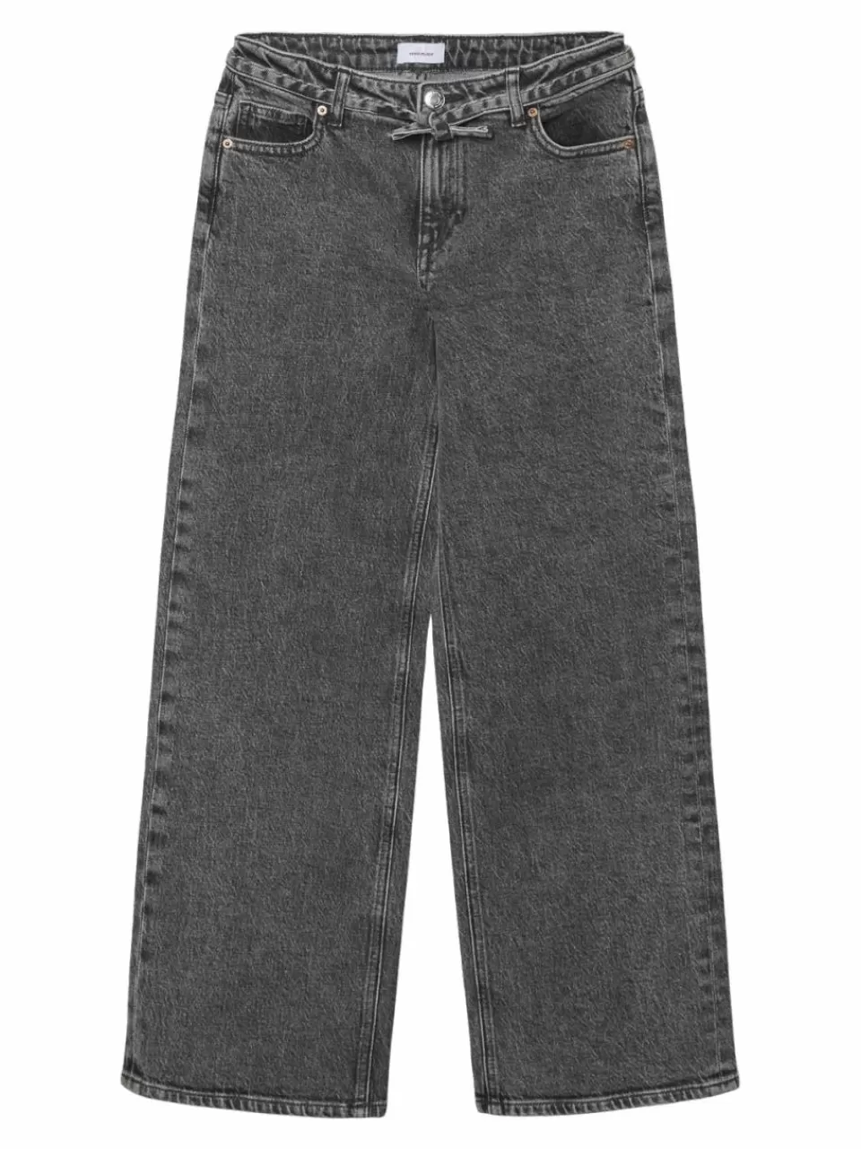 Fashion VERO MODA VMTESSA Høyt snitt Wide Leg Fit Jeans Medium Grey Denim