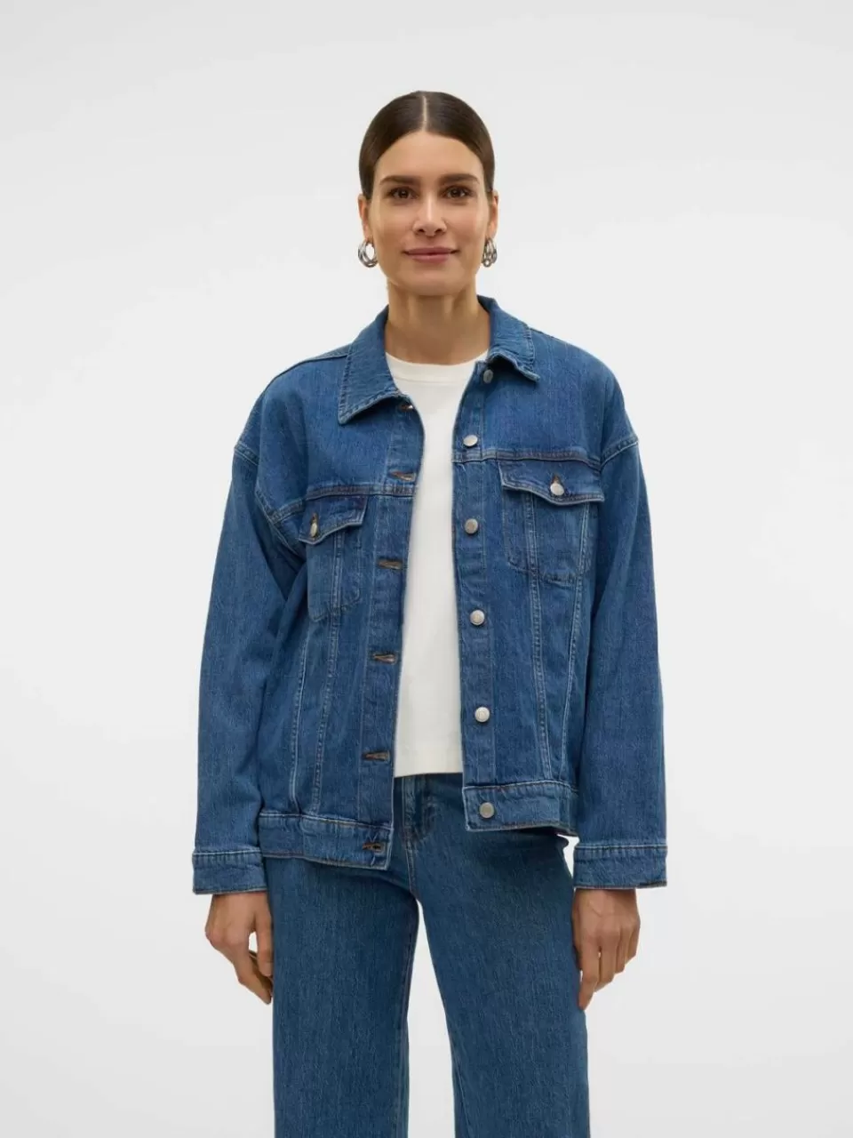 Online VERO MODA VMTESSA Jakke Medium Blue Denim