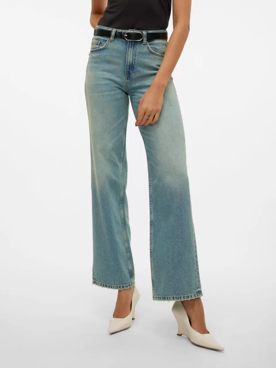 Online VERO MODA VMTESSA Wide Fit Jeans Medium Blue Denim