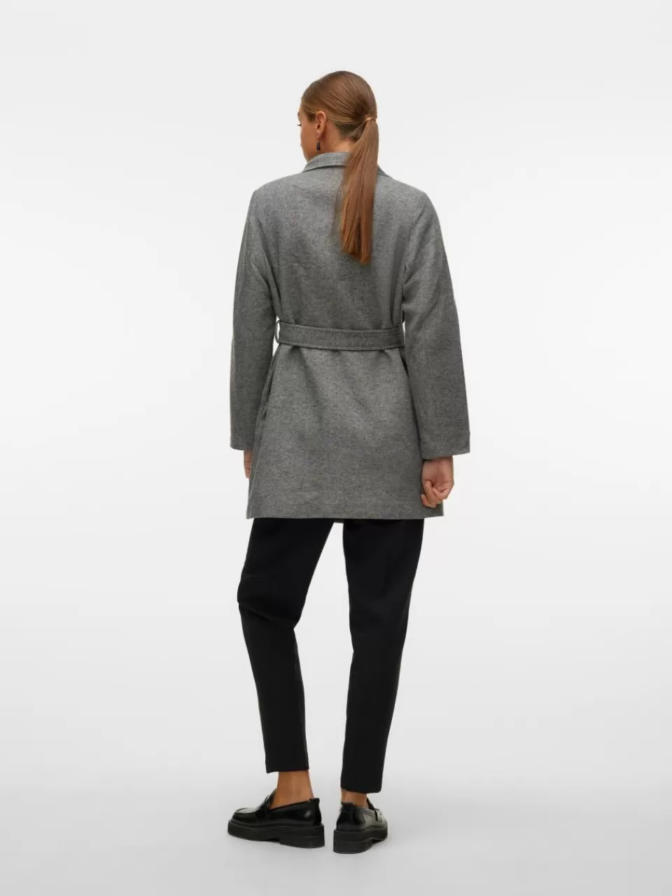 New VERO MODA VMVERODONAVIVIAN Frakk Medium Grey Melange