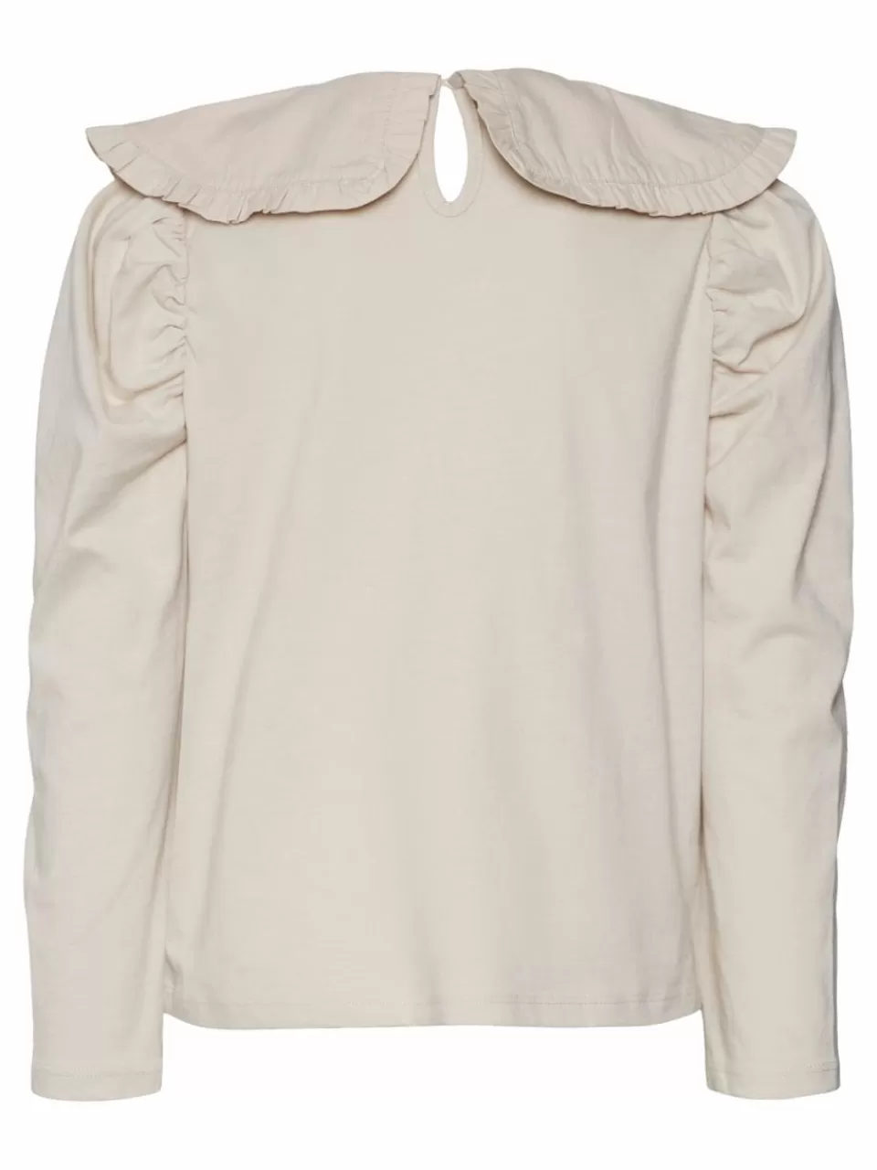 New VERO MODA VMVIBE T-skjorte Oatmeal