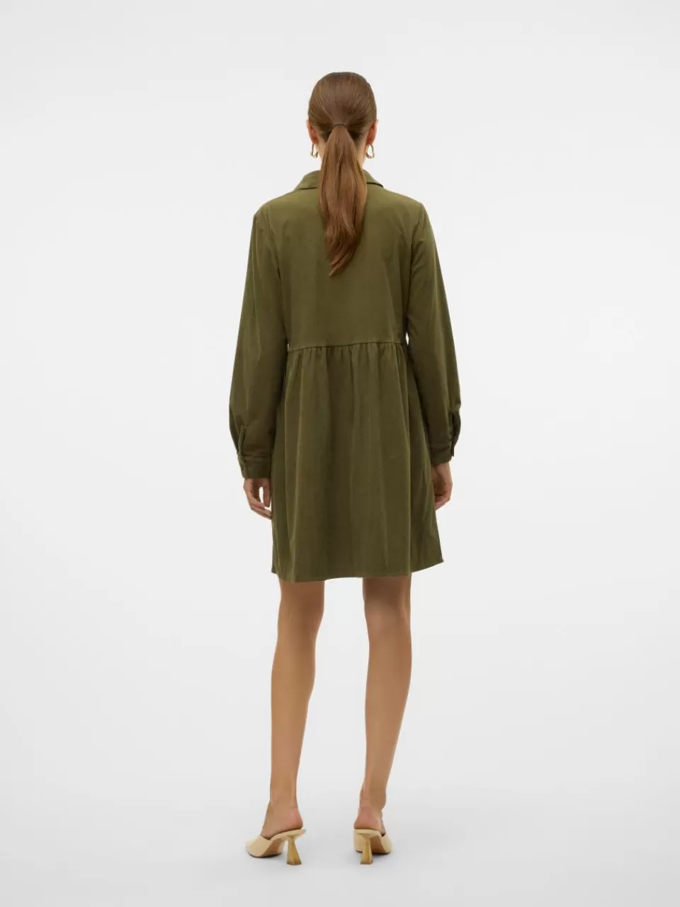 Best Sale VERO MODA VMVILJA fløyelskjole Olive Night