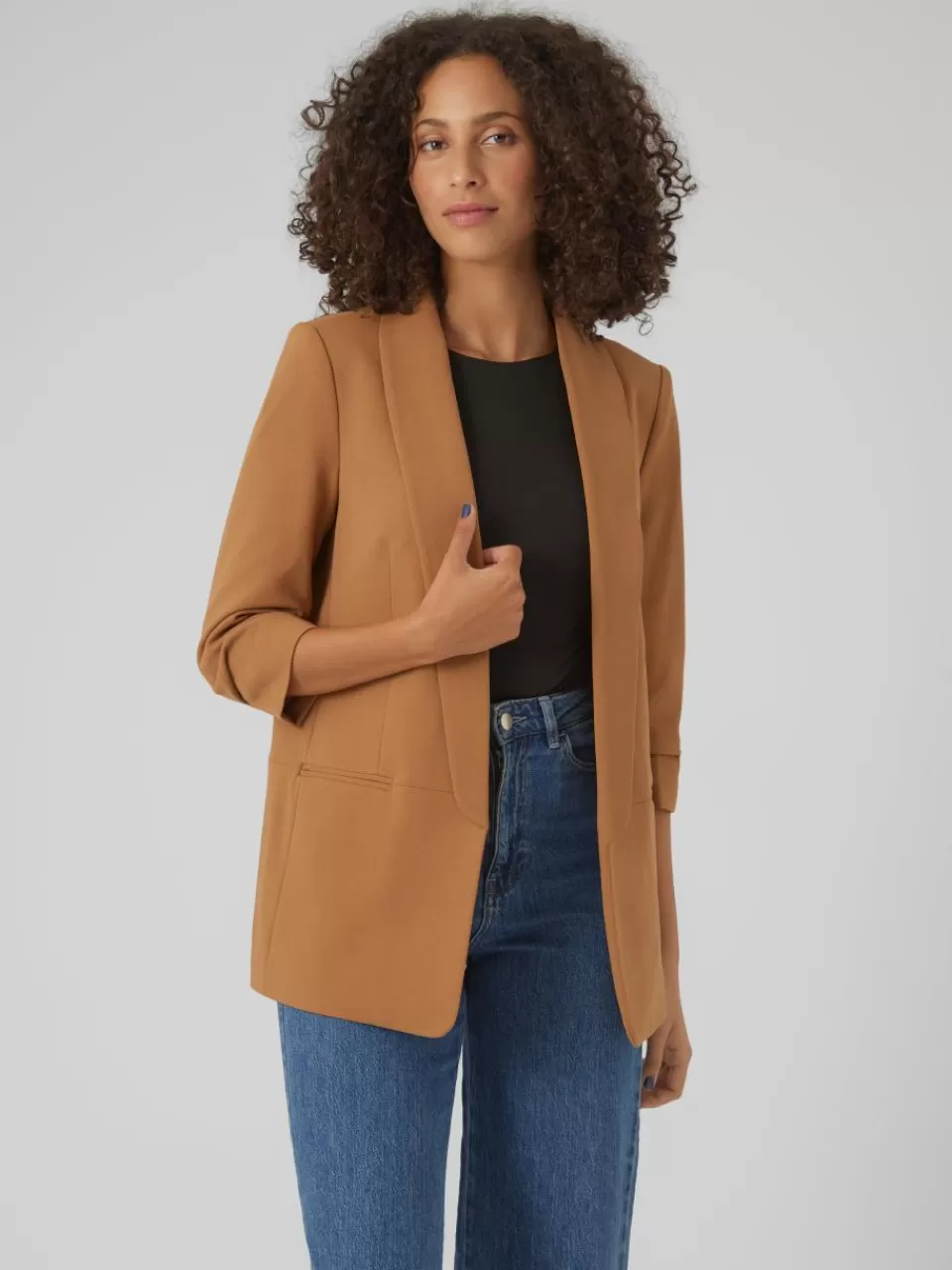 Online VERO MODA VMZAMIRA Blazer Tobacco Brown