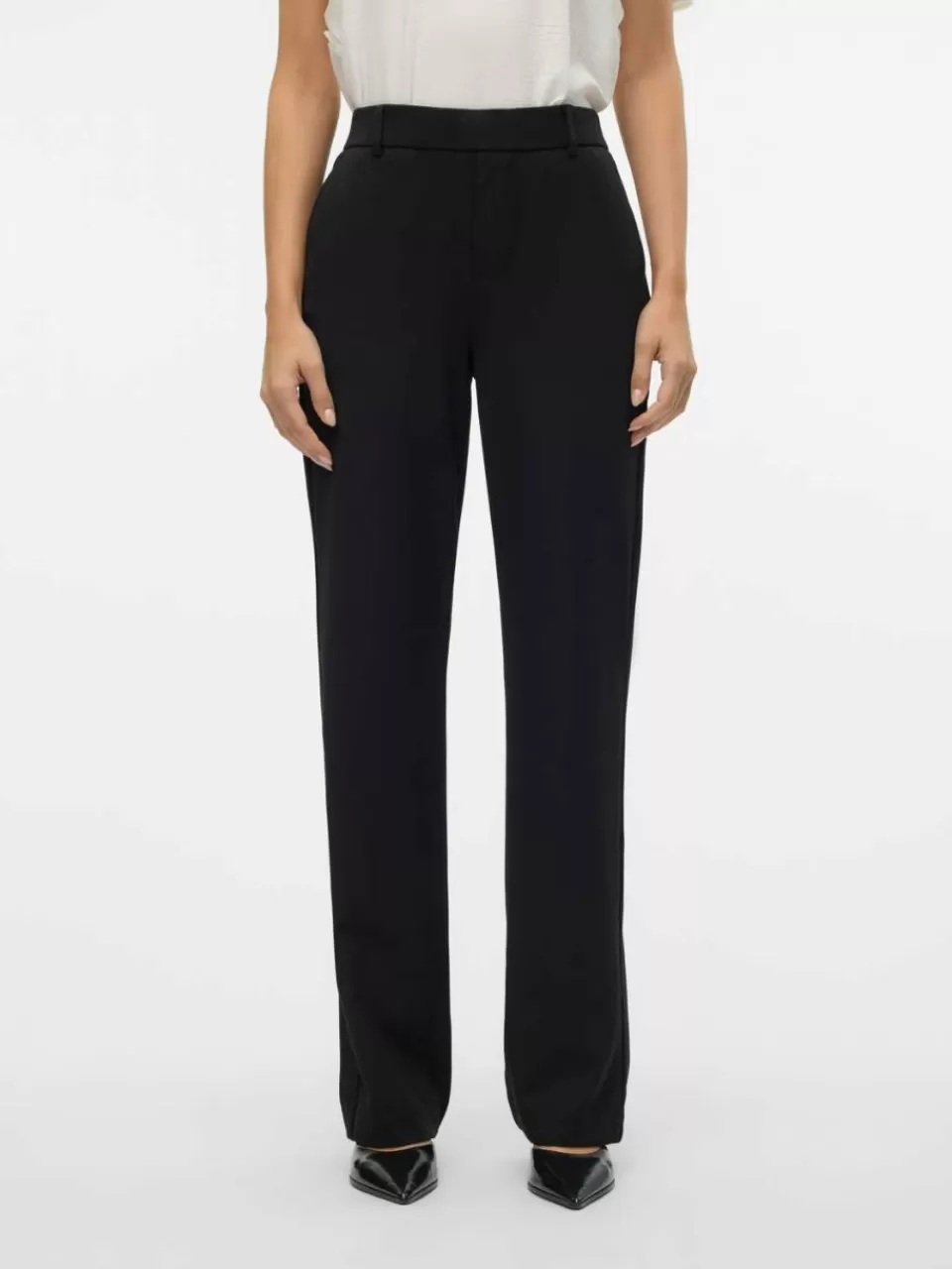 Store VERO MODA VMZAMIRA Middels høy midje Bukser Black