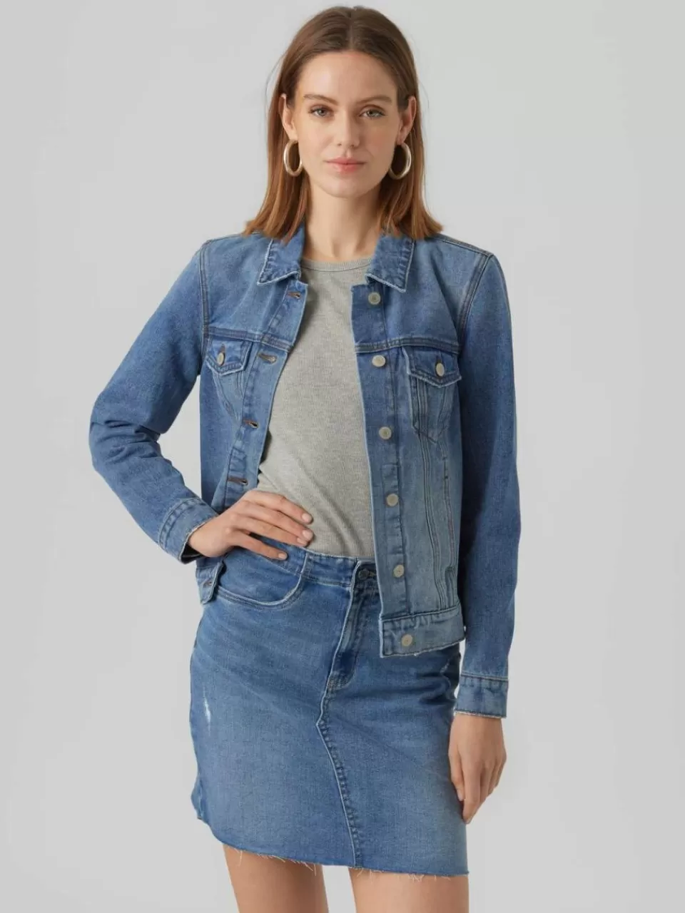 Outlet VERO MODA VMZORICA Jakke Medium Blue Denim